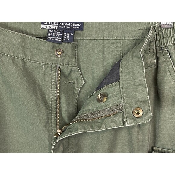 5.11 Men 35 Cargo Pants 74273 Tactical Ripstop Green Utility Outdoor Workwear - Picture 10 of 14